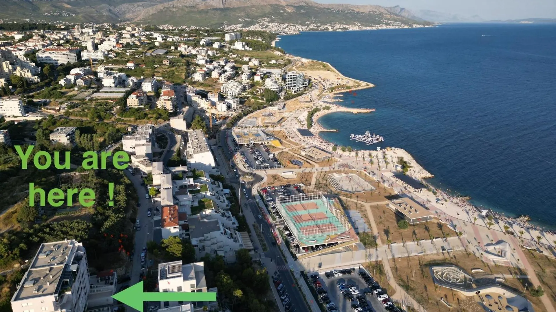 Big Modern Two - Bedroom Apartment With Sea View And Balcony - Spalato Croatia